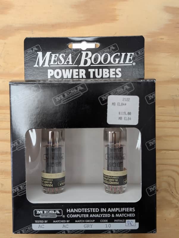 Mesa Boogie EL84 6BQ5 Matched Pair Power Tubes – New Old Stock (NOS)
