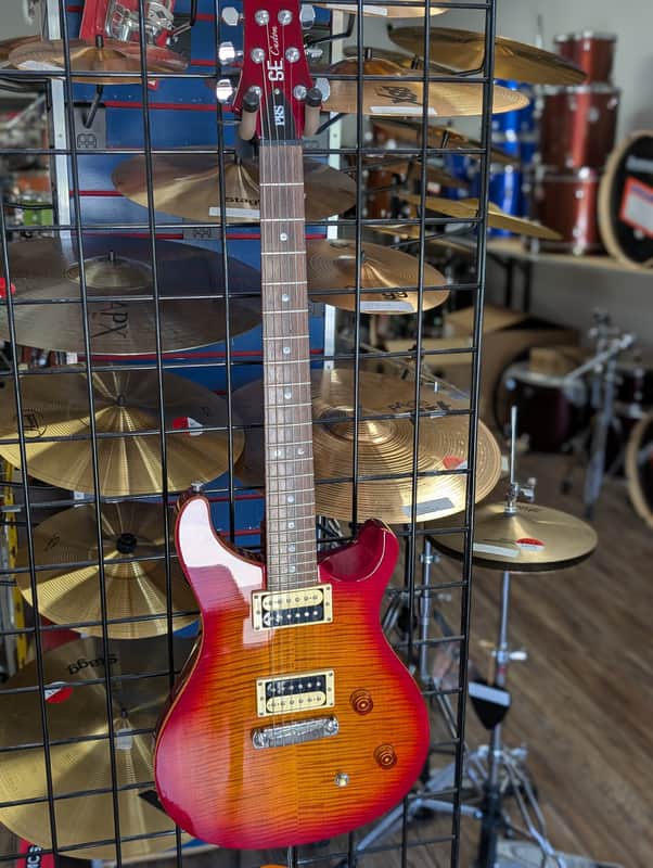 PRS SE Custom 22 Stoptail Cherry Sunburst Korean Made