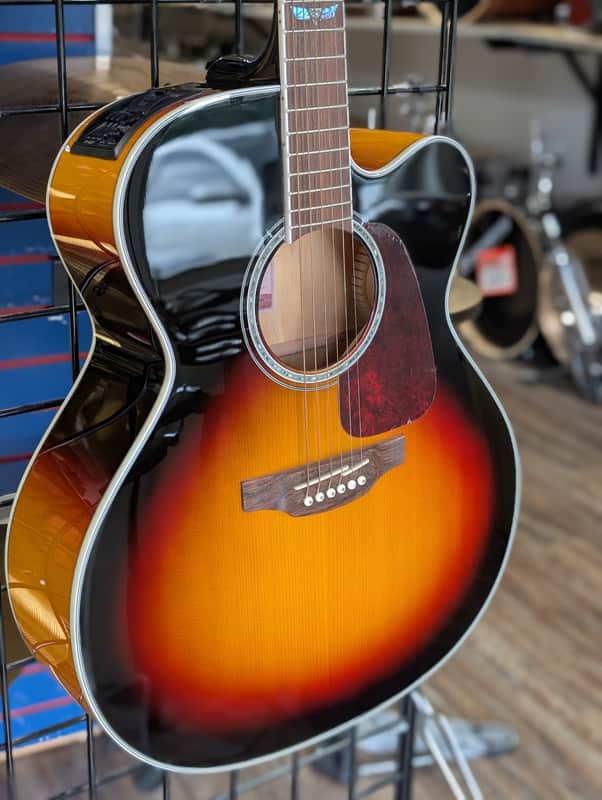 Takamine GJ72CE-BSB G70 Jumbo Cutaway Acoustic-Electric Brown Sunburst-NOS