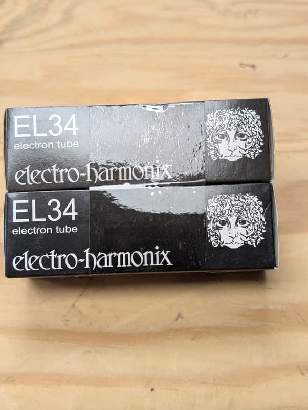Electro-Harmonix EL34 Power Tubes – Pair of 2 – New Old Stock (NOS)