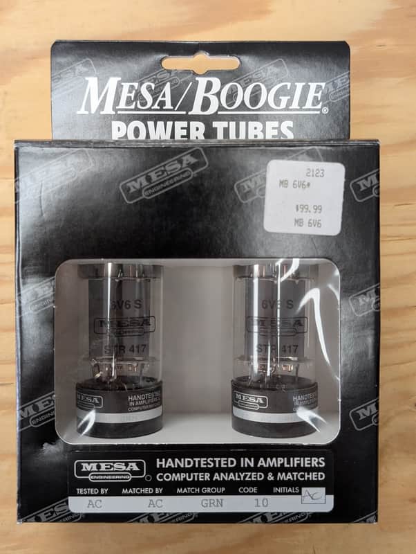 Mesa Boogie 6V6S STR 417 Matched Pair Power Tubes – New Old Stock (NOS)