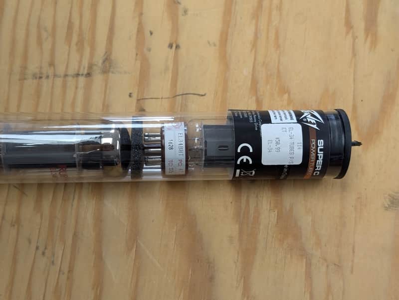 Peavey Super C EL34 Matched Pair Power Tubes – New Old Stock (NOS)