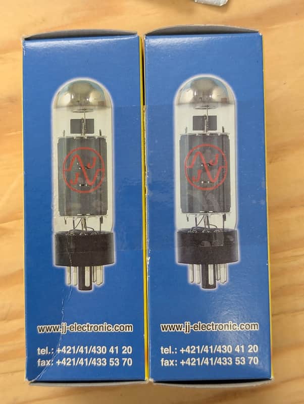 JJ Electronic EL34 Matched Pair Power Tubes – New Old Stock (NOS)