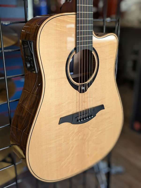 LAG HyVibe HV30DCE Smart Dreadnought Cutaway Acoustic-Electric Guitar - Brand New w/Gig Bag