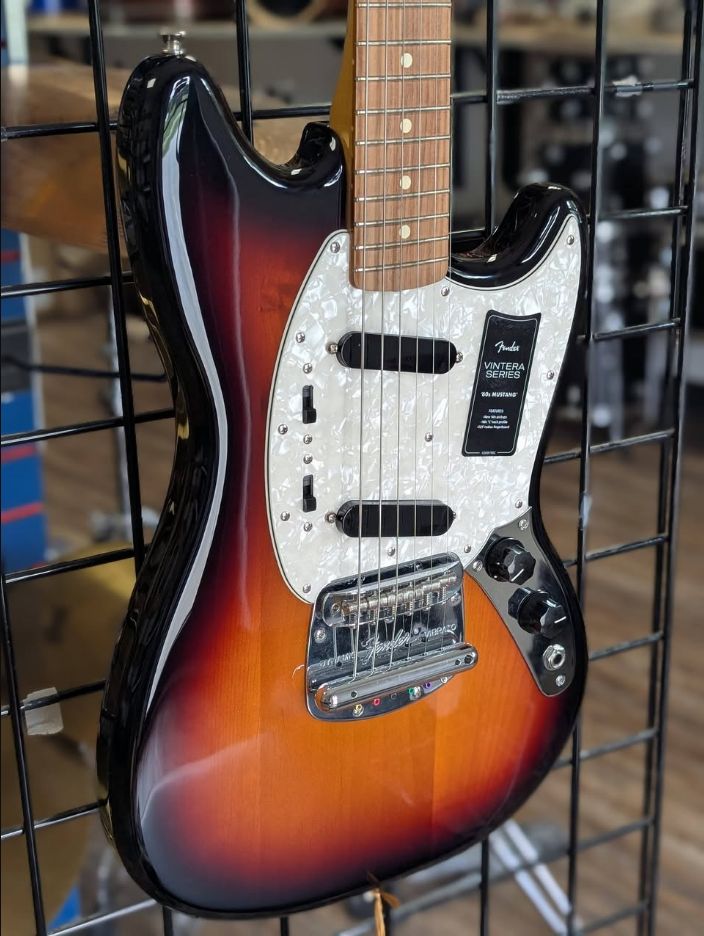 Fender Mustang guitar at Deloach’s Music