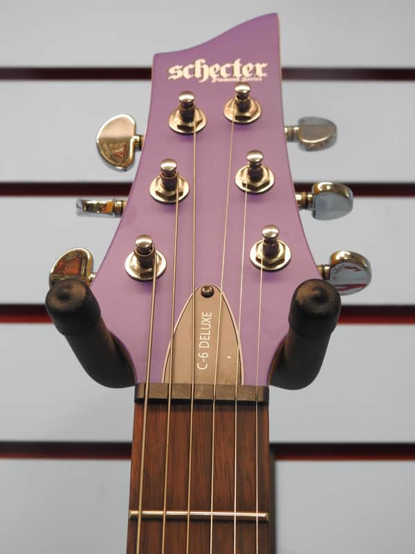 Schecter C-6 Deluxe Satin Purple - Image 6