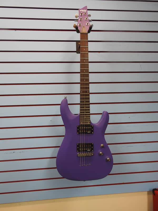 Schecter C-6 Deluxe Satin Purple - Image 2