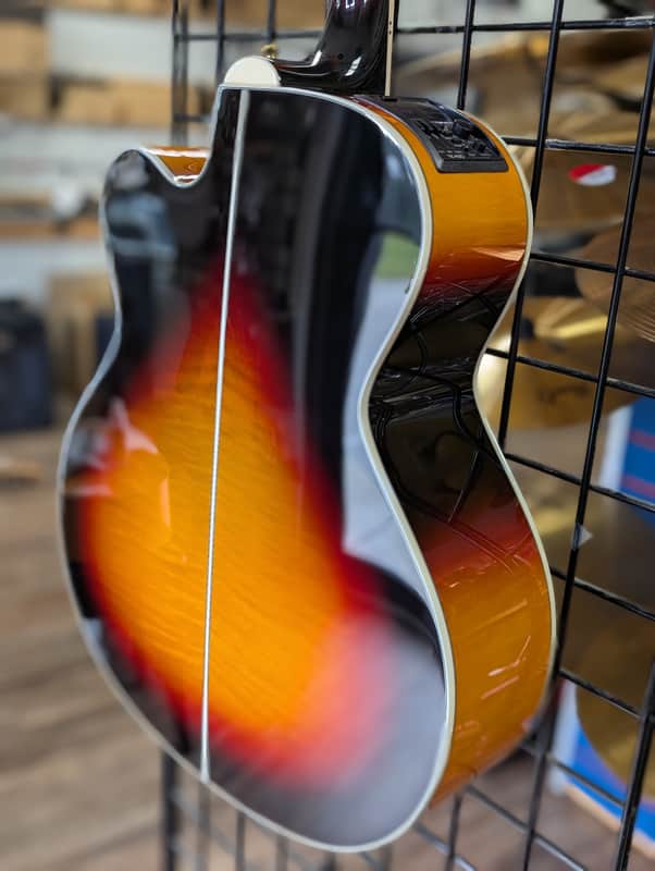Takamine GJ72CE-BSB G70 Jumbo Cutaway Acoustic-Electric Brown Sunburst-NOS - Image 8