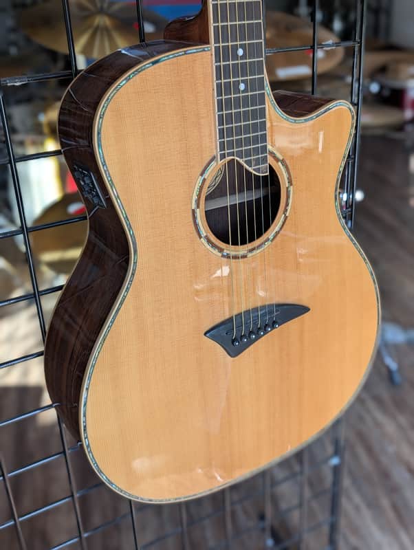 Dean ECSW All-Solid Sitka Spruce/Rosewood Acoustic-Electric Natural – NOS