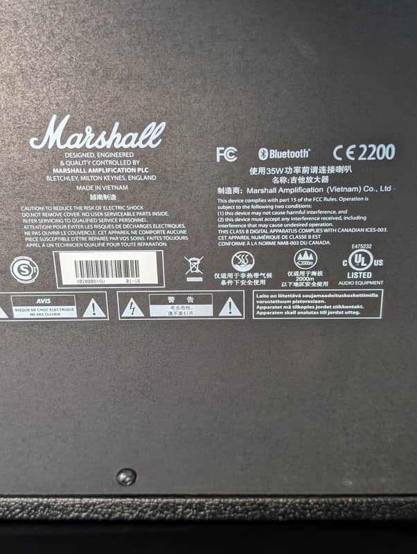Marshall CODE25 25W 1x10 Modeling Guitar Combo Amp with Bluetooth. MINT - Image 6