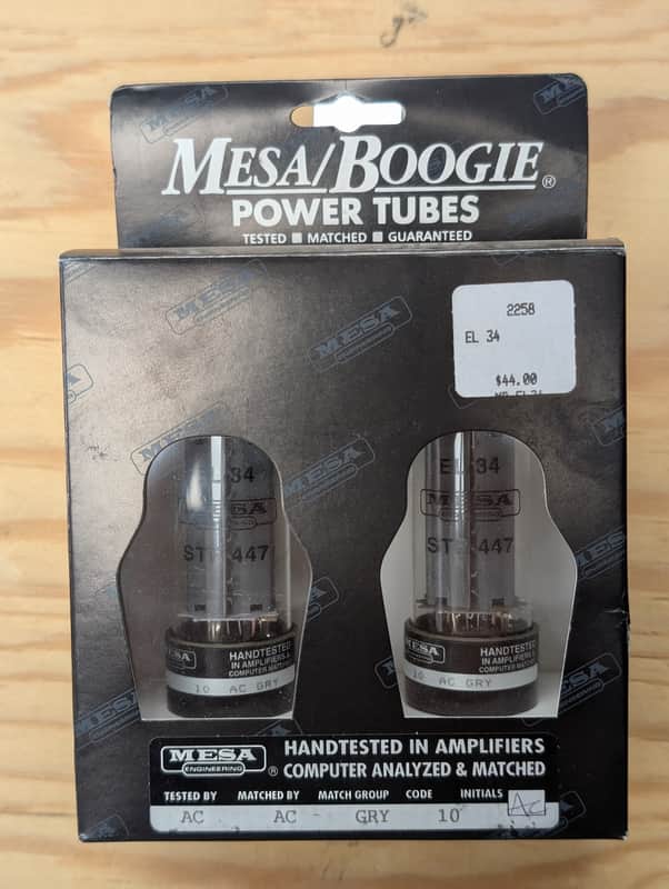 Mesa Boogie EL34 STR 447 matched pair power tubes