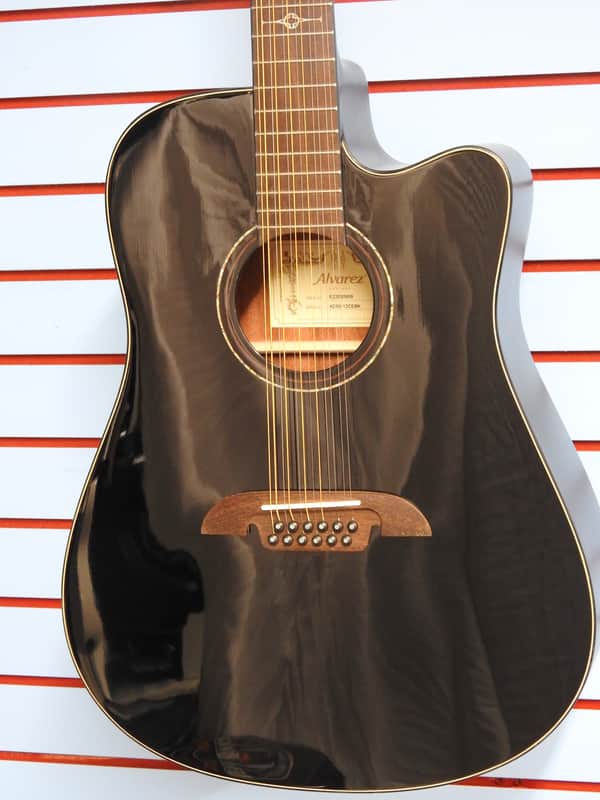 Alvarez AD60-12CE Artist 12 String A/E - Black