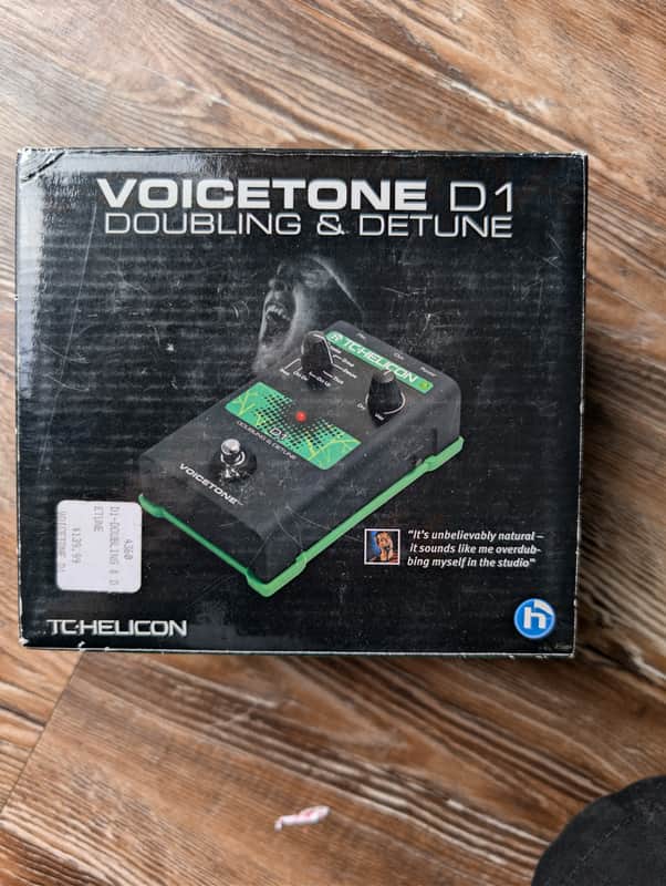 TC Helicon VoiceTone D1 Vocal Doubling & Detune Effects Pedal NEW IN BOX