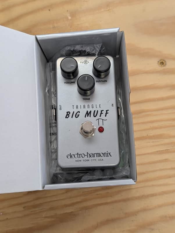 Electro-Harmonix Triangle Big Muff Pi Fuzz Pedal New Old Stock with Box