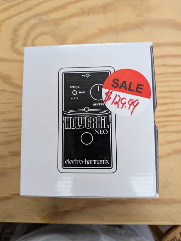 Electro-Harmonix Holy Grail Neo Reverb Pedal NEW OLD STOCK with Box & Power Supply