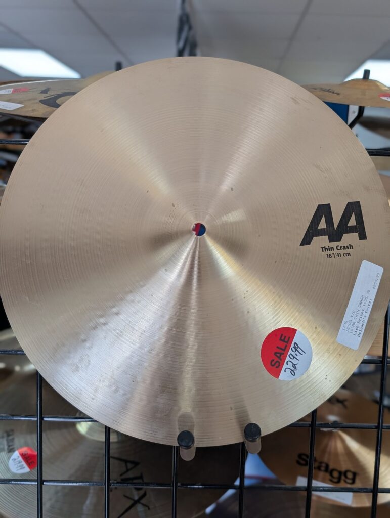 Sabian AA 16” Thin Crash Cymbal – Traditional Finish