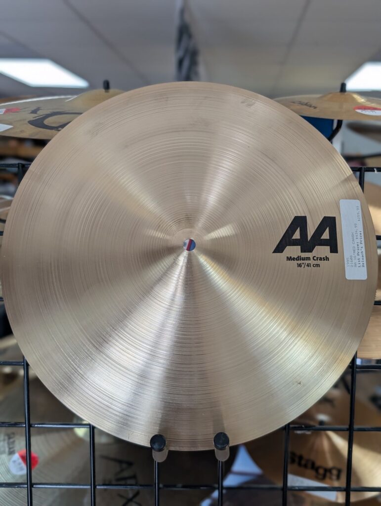 Sabian AA 16” Medium Crash Cymbal – Traditional Finish – New Old Stock