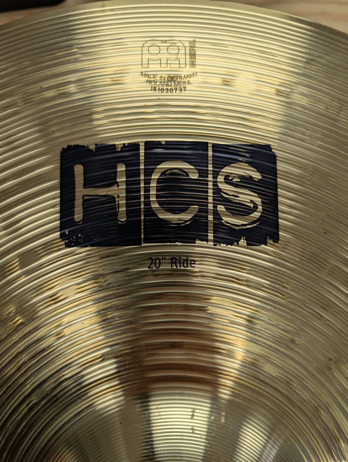Meinl HCS 20” Ride Cymbal HCS20R – New Old Stock – Display Wear - Image 2